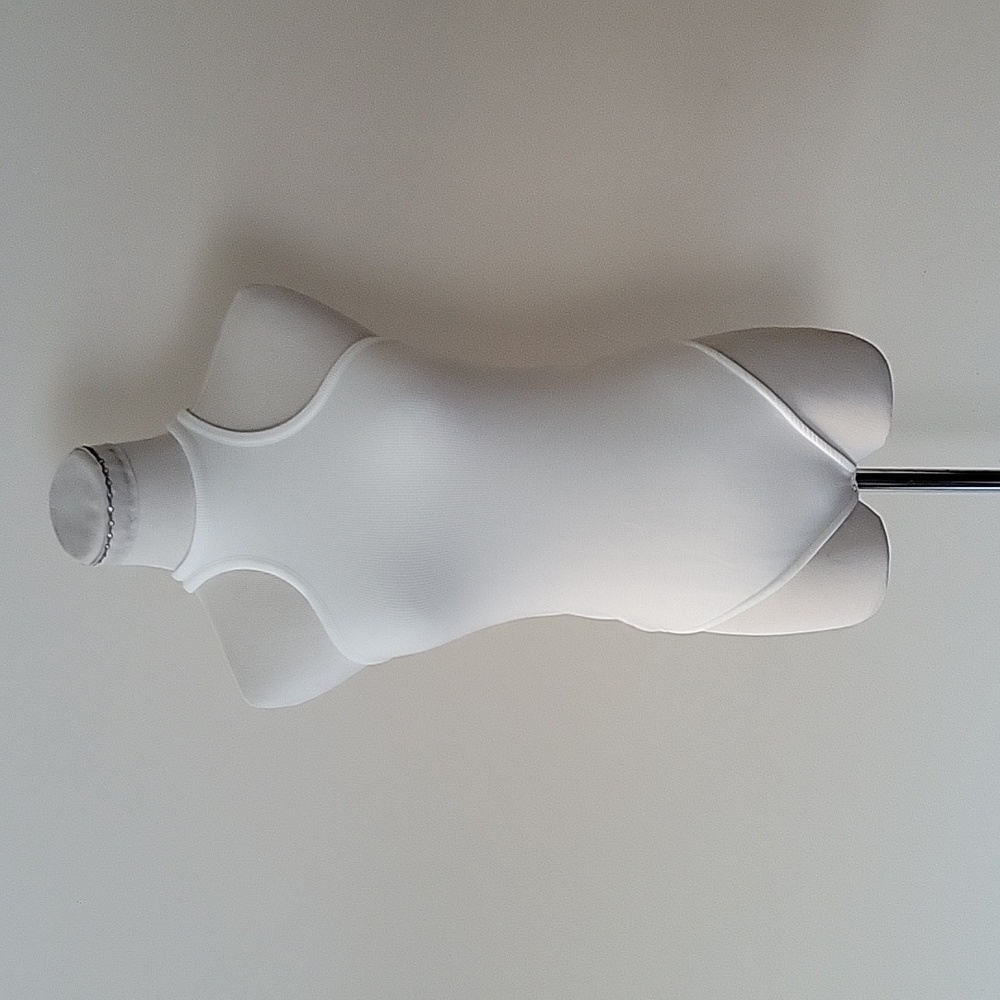 All Saints Contour Norma Bodysuit Optic White 6 Medium Ribbed